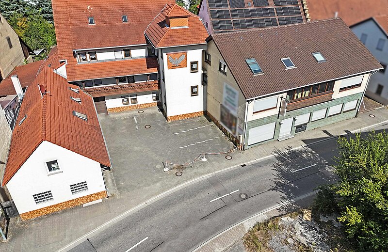 Drohnenansicht frontal