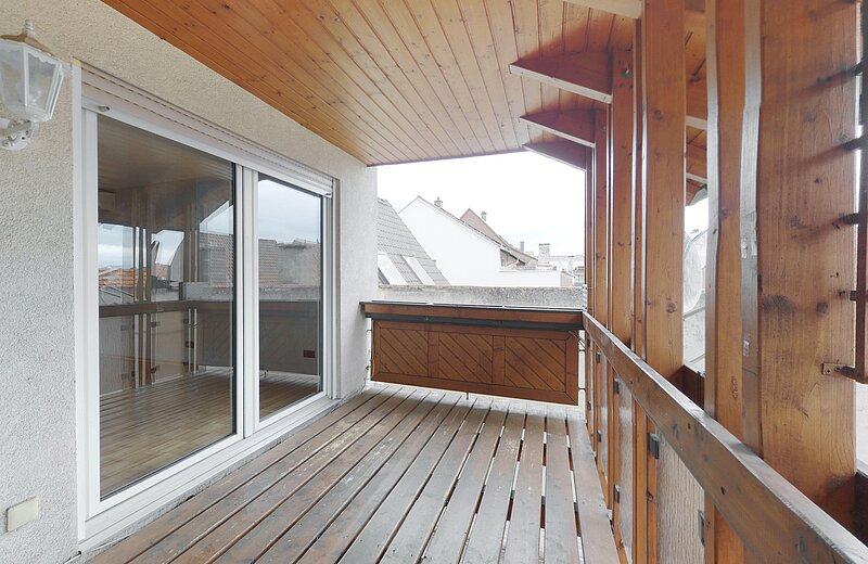 Balkon, Maisonettewohnung