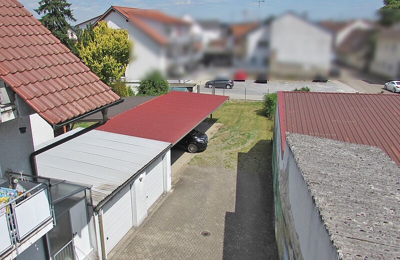 Blick vom Balkon