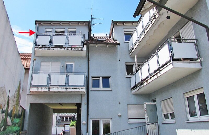 Dachgeschosswohnung - Rückansicht