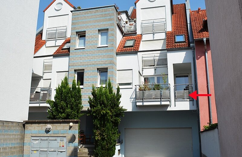 Blick auf die Wohnung