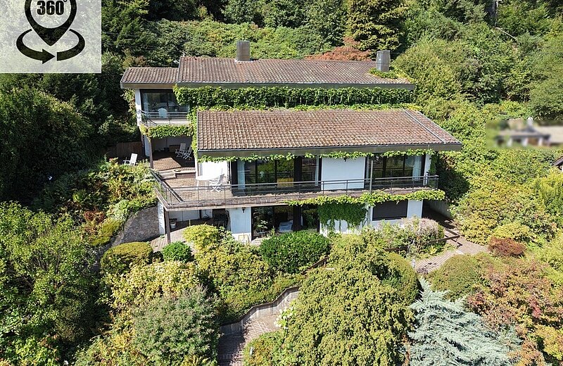 Blick auf das Haus - Drohnenansicht