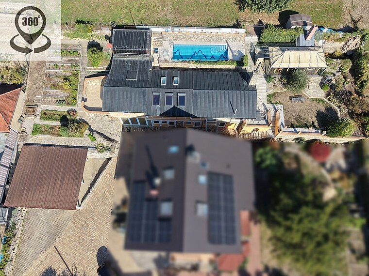 Provisionsfrei - Großes Baugrundstück mit mediterranem Nebengebäude in Bruchsal, OT Helmsheim!