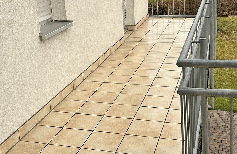 Blick auf den Balkon