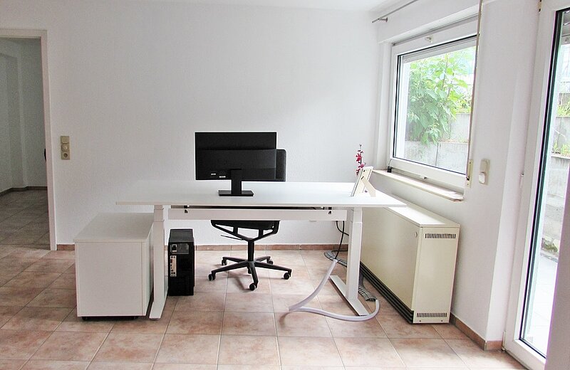 Wohn-Ess-Arbeitszimmer Souterrainwohnung