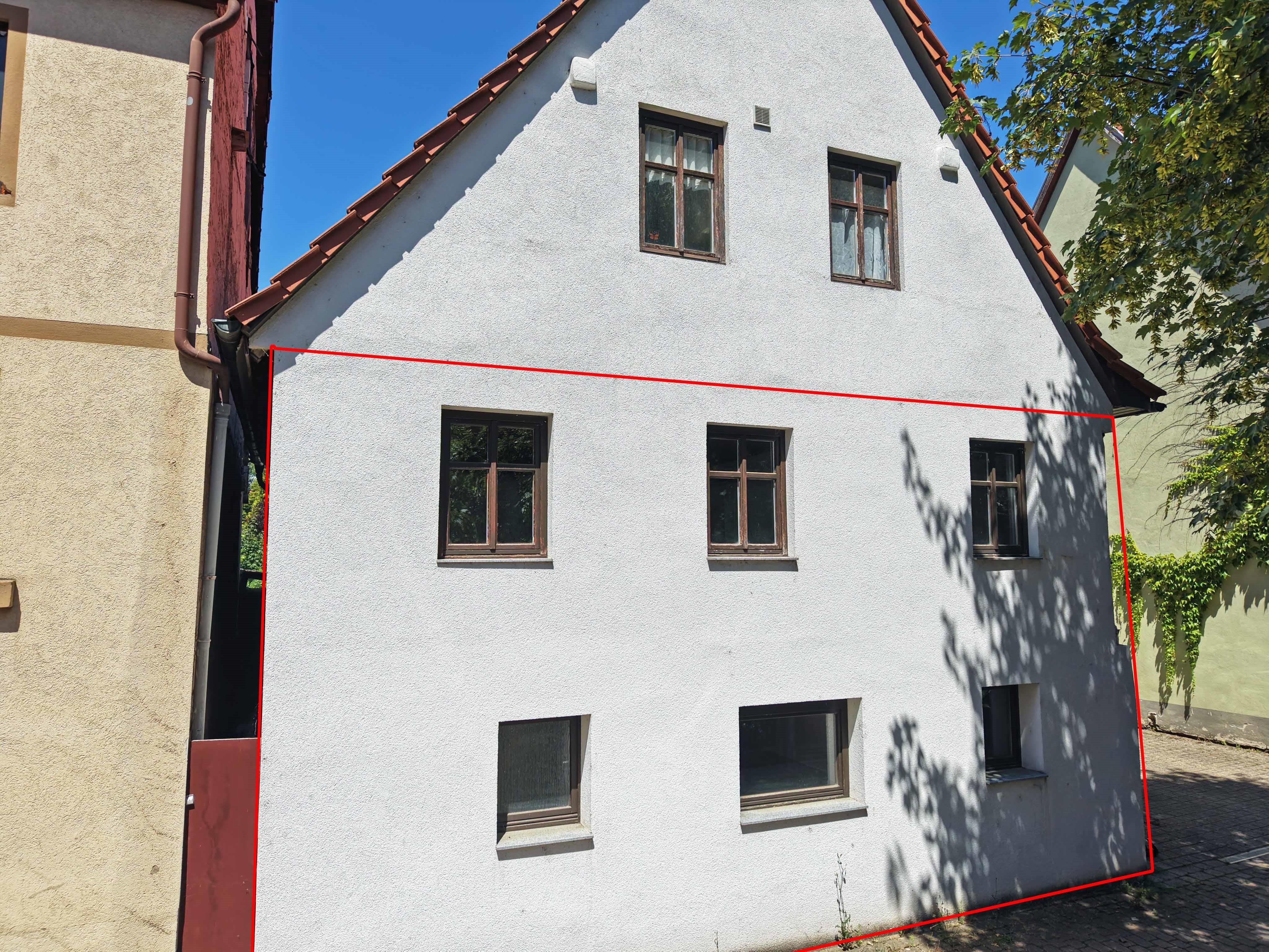 Außenansicht markiert